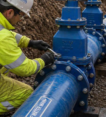 High Pressure Water System Installation