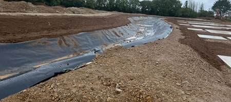 Holiday park road and access construction in West Wales